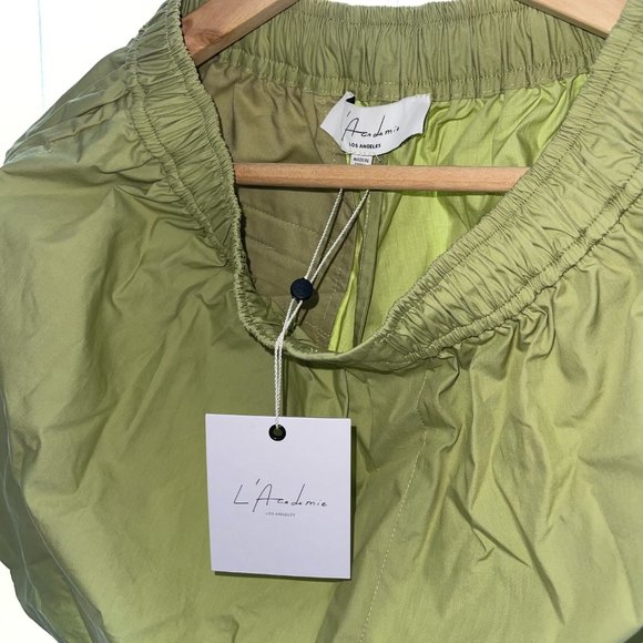 Brand New L' Academie Tereza Poplin Crop Top & Boxer Shorts Set - Picture 6 of 6